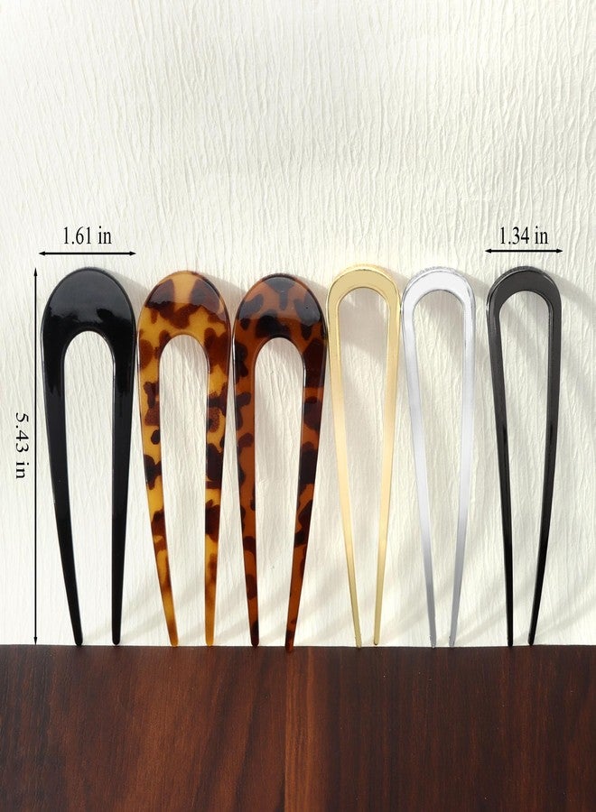 Canitor 6Pcs French Hair Pin for Thick Hair 5.4 inch Large French Twist Hair Pin Hair Accessories for Women - Image 3